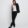 Lands' End Women's Crepe High Rise Pleated Wide Leg Pants - 4 of 4