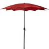 Northlight 8.85ft Outdoor Patio Lotus Umbrella with Hand Crank, Terracotta - 4 of 4