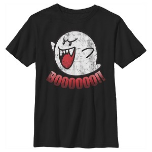 Boy's Nintendo Retro Boo Ghost T-Shirt - 1 of 4