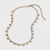 Crystal Station Cubic Zirconia Chain Necklace - A New Day™ Gold: Steel, Lobster Claw Clasp, 3 Inch Extender - 4 of 4