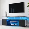 63" LED Gaming TV Stand for 70 Inch TV Entertainment Center with Large Side Cabinet, Media Storage Console Table for Living Room - 3 of 4