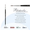Creative Mark Rhapsody Kolinsky Sable Brushes for Professional Watercolorists - Round  Excellent Spring, Full Belly, Split-Proof Points, Chrome - 2 of 4