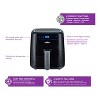 Salton Digital Air Fryer XL, 5 L/5.3 Qt, 8 Pre-Programmed Functions for Oil Free Frying with Temperature Control & Overheat Protection, Black (AF2085) - 4 of 4