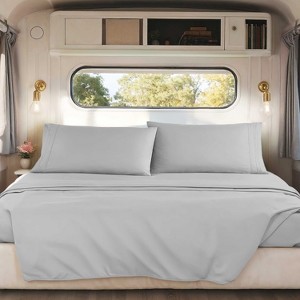 Nestl RV Queen Sheets, Super Soft 4PC Microfiber Sheet Set for Camper, Short Queen Sheets - 1 of 4