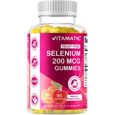 Sugar Free Yeast Free Selenium 200 mcg - 90 Gummies