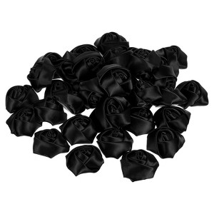 Unique Bargains Satin Fabric Decorative DIY Craft Embellishment Ribbon Roses 20 Pcs - 1 of 4