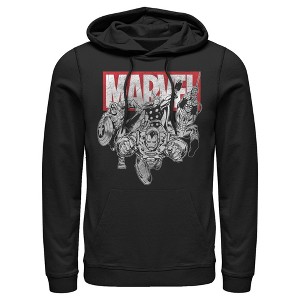 Men's Marvel Avengers Ready Pull Over Hoodie - 1 of 4