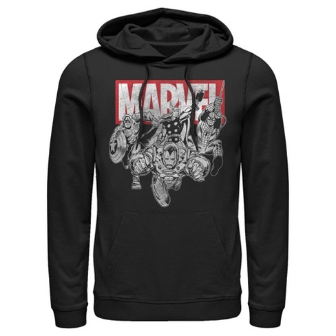 Men's Marvel Avengers Ready Pull Over Hoodie - image 1 of 4