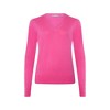 Style Republic 100% Pure Cashmere V-Neck Women's Sweater - Fuchsia - 2 of 2