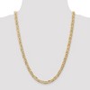 Black Bow Jewelry Men's 6.25mm, 14k Yellow Gold, Concave Anchor Chain Necklace - 2 of 4