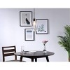 Elegant Lighting Collier 1-Light Chrome Pendant with Frosted White Glass Shade - 2 of 4