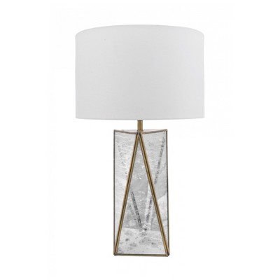 nuLOOM Brooklyn 20" Mirror Table Lamp Lighting - Brass 20" H x 12" W x 12" D