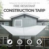 TruGuard 12 Foot by 20 Foot Fire Resistant Fire Retardant Tarp, Tear Resistant, Water Repellent, and UV Stabilized, 240 Square Foot Coverage, White - 2 of 4