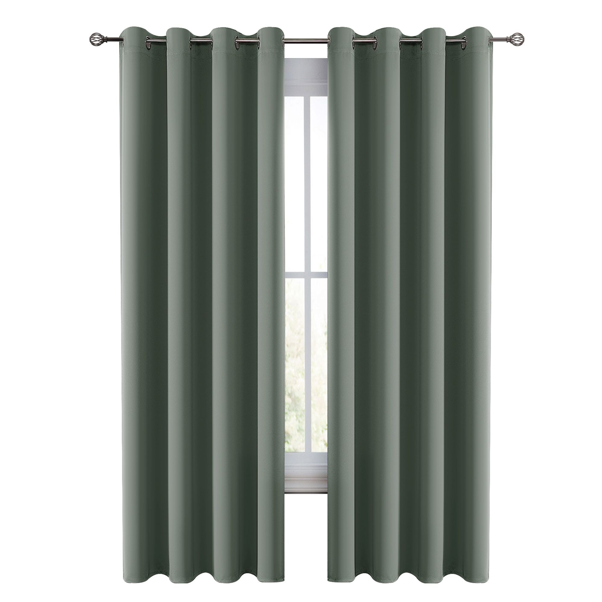 Blackout Curtains 2 Pack - 52x84 Inches (SAGE)