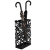 BirdRock Home Umbrella Holder Stand with Removable Water Tray - Circle Design - Black - 3 of 4