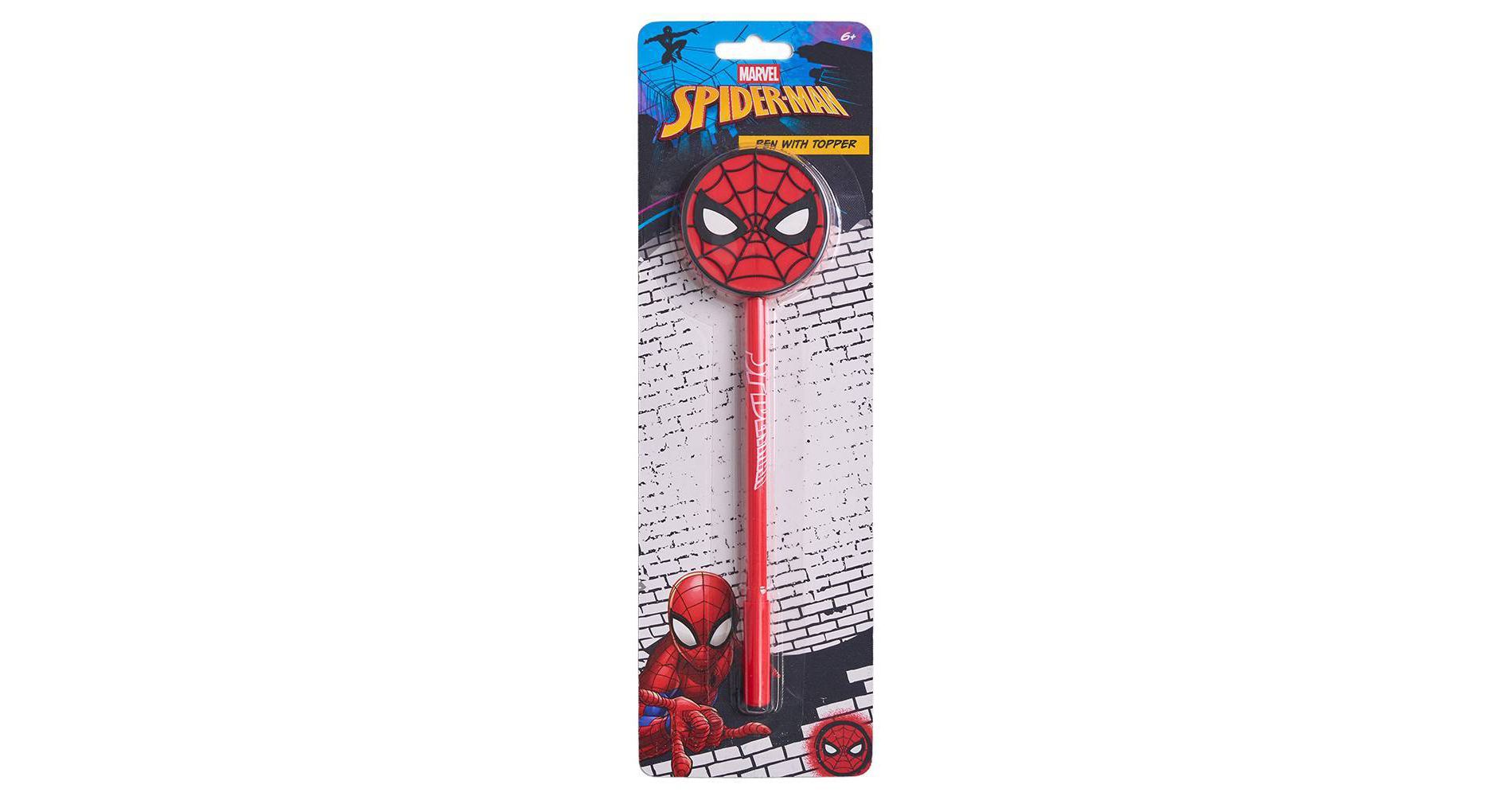 Marvel Spider-Man 2D Topper Ballpoint Pen 0.7mm Tip Blue