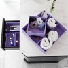 Household Essentials Set of 2 3-Section Drawer Trays Iris Heather: Stackable Storage & Organization, Purple Decorative Boxes - 3 of 4