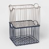 Medium Wire Stackable Kids' Storage Basket Gray - Pillowfort™ : Target