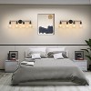 POWLIG 30.3" Black Modern Vanity Light – 4-Light Dimmable Bathroom Fixture with Clear Cone Glass Shades - 4 of 4