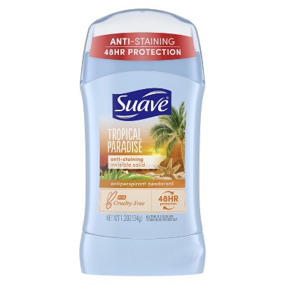 Suave Deodorant Antiperspirant Stick Tropical Paradise, 1.2 oz