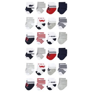 Luvable Friends Cotton Rich Baby Terry Socks 24-Pack - 1 of 3