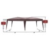Canopy Tent Camping Gazebo Storage Shelter with 4 Sidewalls and 2 Windows Outdoor Garden Shelter - 3 of 4
