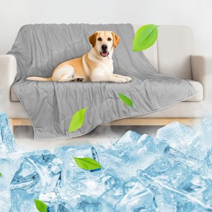 Kritter Planet Summer Cooling Blanket for Dogs, Soft Cooling Mat for Large Medium Dogs, Cooling Dog Bed Cover for Hot Weather, Washable, 50 x 60 inch - 1 of 4