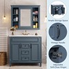YOOCOZZ Modern Bathroom Vanity with Three-Hole Ceramic Sink, Cabinets and Drawers - 4 of 4