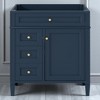 30'' Bathroom Vanity Cabinet without Sink, Freestanding Storage Cabinet with 2 Drawers, Tip-Out Drawer & Adjustable Shelf - 2 of 4
