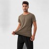 Anna-Kaci Active Men's Short Sleeve Performance T-Shirt with Breathable Mesh Fabric and Relaxed Athletic Fit - 3 of 4