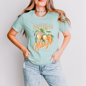 Simply Sage Market Farm Fresh Mango Watercolor Short Sleeve Tee - 1 of 4