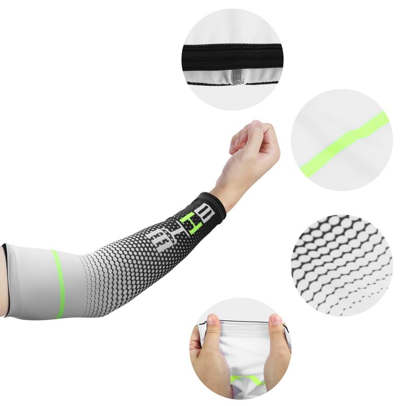 Unique Bargains Summer Cool Thin Elbow Pads Elbow Protection Brace Tightening for Sports 4 Pcs, 3 of 7