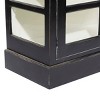 Olivia & May Traditional Wood Cabinet Black: No Assembly Required, Carved Details, 1 Shelf - 4 of 4
