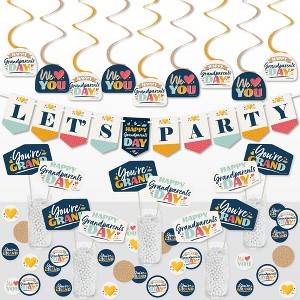 Big Dot of Happiness Happy Grandparents Day - Grandma & Grandpa Party Supplies Decoration Kit - Decor Galore Party Pack - 51 Pieces - 1 of 4