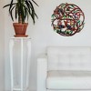 Slickblue Vibrant Hand-Painted 24" Tree of Life Metal Art, Perfect for Indoor and Outdoor Display - 2 of 3