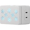 Philips 1-outlet Digital Timer Plug-in Light Up Snowflake Polarized : Target