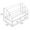 iDesign 5-Section Countertop Makeup Organizer with Drawers - Clear - 2 of 4