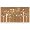 VidaXL Patio Wall Decoration 41.3 in.x21.7 in. Corten Steel Flower Design - 4 of 4