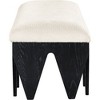 Meridian Furniture,Altair Velour Fur Fabric Bench - 4 of 4