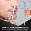 MEDca Stainless Steel Grooming Scissors with Travel Case – Precision Trimming Kit for Nose, Ear, and Facial Hair - 2 of 4