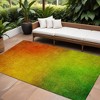 Terra Cotta Gold And Green Ombre Washable Indoor Outdoor Area Rug - 2 of 4