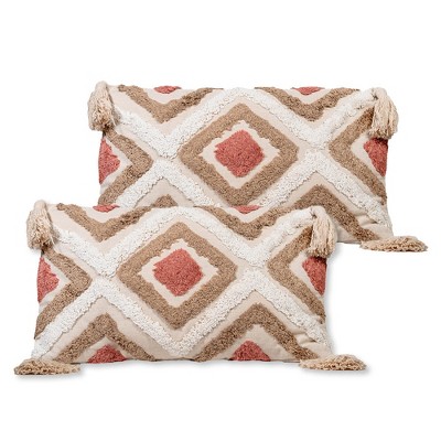 Sol Living Cotton Macrame Decorative Throw Pillows