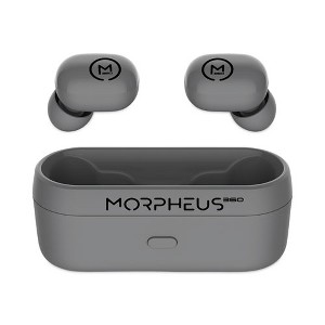 Morpheus 360 Spire True Wireless Earbuds Bluetooth In-Ear Headphones with Microphone, Dark Gray - 1 of 4