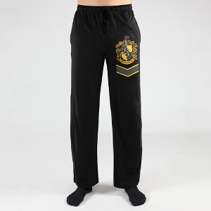 Harry Potter Hufflepuff House Crest Print Men's Loungewear Lounge Pants Gift - 1 of 2