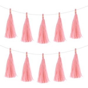 Unique Bargains Party Paper Tassel Garland Banner DIY Kits 25 Pcs - 1 of 4