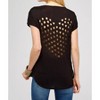 Women's Laser Cut Heart Top - URBAN X L - 2 of 3