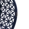 Metal Patio Accent Side Table With Built-In Solar Powered Light, Hollow-Out Design, Living Room Yard Balcony Garden Bedside Small Spaces - 4 of 4