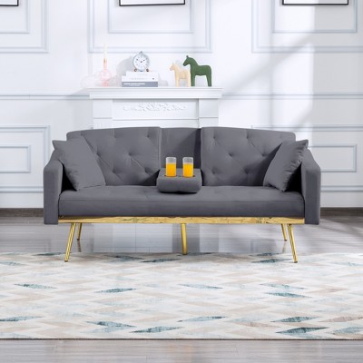 MAYEERTY 67.7 Modern Convertible Design Upholstery Sofa Bed