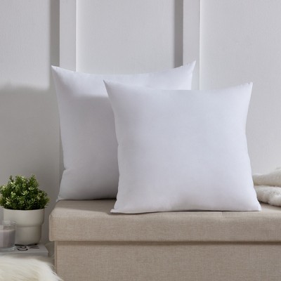 2-Pack 20x20 Inch Square Throw Pillow Inserts - Down Alternative - Polyester