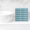 Unique Bargains Multi-Purpose Cotton Waffle Checkered Design Face Towels for Bathroom 6 Packs - 2 of 4